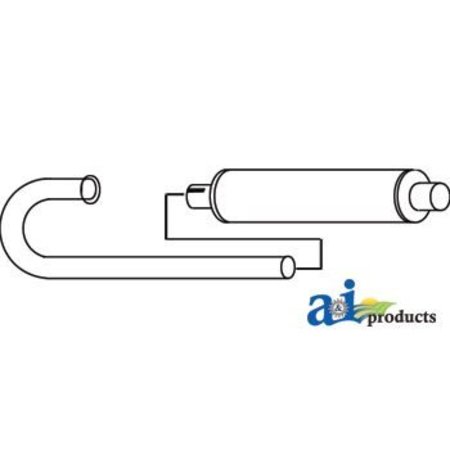 A & I PRODUCTS Vertical Exhaust Kit 32" x14" x4" A-MF1810